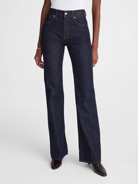 Madewell Perfect Vintage Flare Jeans Dark Wash High Rise Size 26